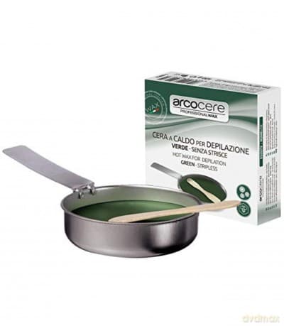 Arcocere Epilation wax with pan Cera A Caldo Green (Hot Wax) 120 g