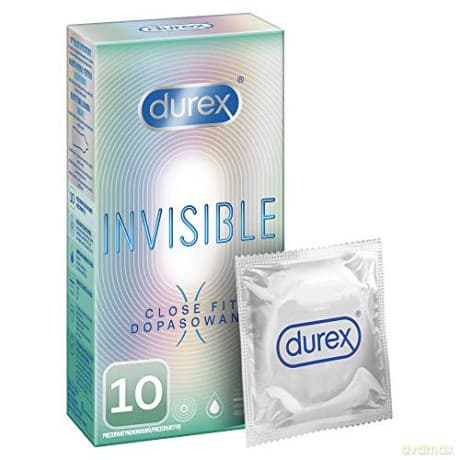 Durex Condoms Invisible Close Fit - Variant: 10 pcs
