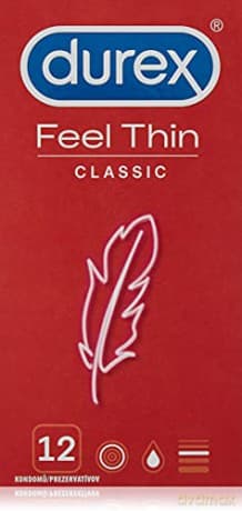 Durex Feel Thin Kondomy - Variant: 12 pcs