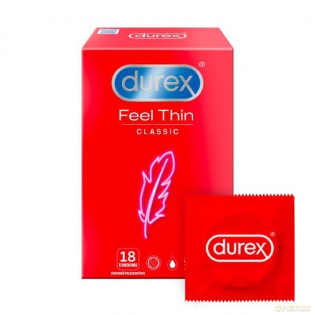 Durex Feel Thin Kondomy - Variant: 18 pcs