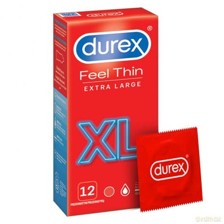 Durex Feel Thin XL Kondomy - Variant: 12 pcs