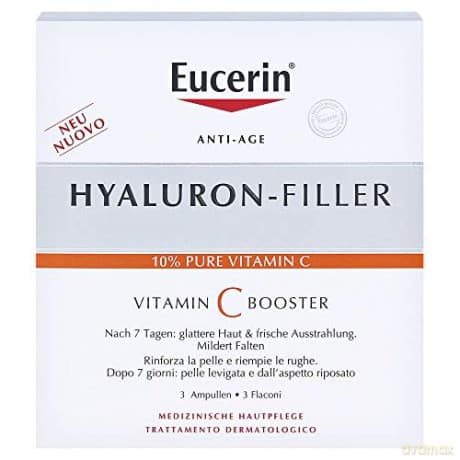 Eucerin Hyaluron-Filler Anti-Wrinkle Serum (Vitamin C Booster) - Volume: 3 x 8 ml