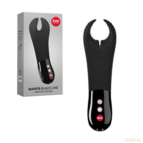 Fun Factory Men´s vibrating masturbator Manta - Variant: black
