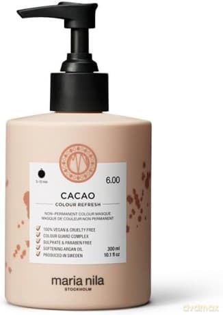 Maria Nila Soft nourishing mask without permanent color pigments Cacao ( Colour Refresh Mask) - Volume: 300 ml