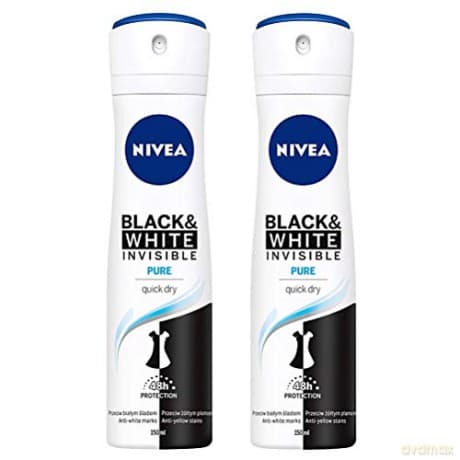 Nivea Antiperspirant Spray Black & White Invisible Pure 150 ml