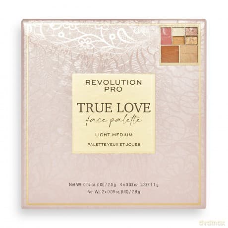Revolution PRO Face palette Light - Medium True Love (Eye & Cheek Palette) 12 g