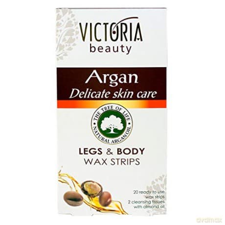 Victoria Beauty (Legs & Body Wax Strips) Depilation Wax Strips with 20 (Legs & Body Wax Strips)