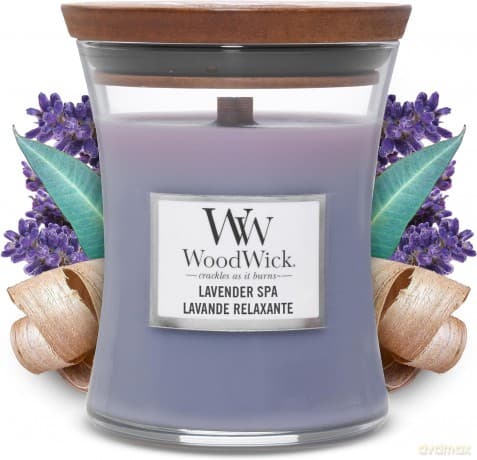 WoodWick Scented candle vase Lavender Spa 275 g