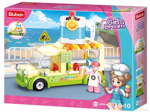 SLUBAN 174 el. Smoothie Food truck Girl's Dream M38-B0993C