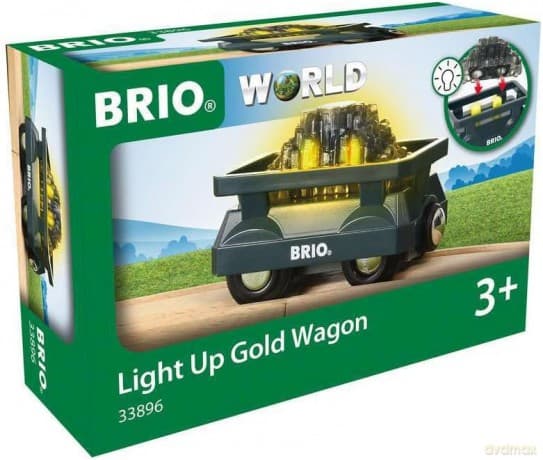 BRIO 33896 Wagon ze złotem (świecący)