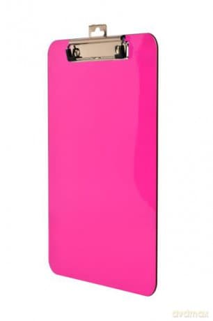 Deska z metalowym klipem A4 różowa