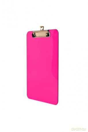 Deska z metalowym klipem A5 różowa