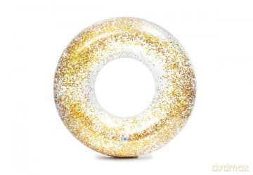 Koło nadmuchiwane z drobinkami brokatu 119 cm w pudełku 56274NP