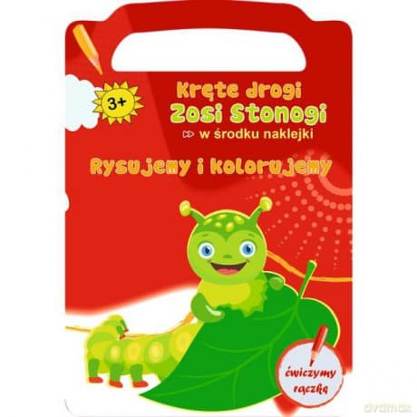 Kręte drogi znosi stonogi. Ćwiczenia ręki. Rysujemy i kolorujemy KS66812