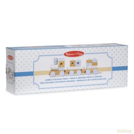 MELISSA Drewniany pociąg do ciągania Jumbo naturalny 18771