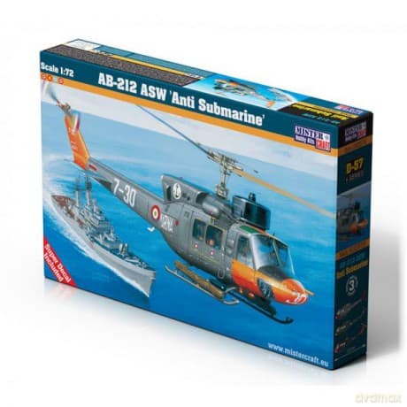 Model helikoptera do sklejania AB-212 ASW Anti Submarine 1:72 SD-57
