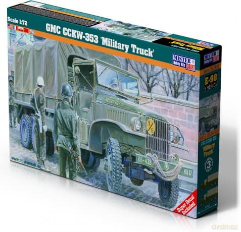 Model samochodu do sklejania GMC CCKW-353 "Military Truck" 1:72 E-98