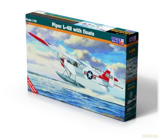 Model samolotu do sklejania Piper L-4H with floats 1:72 D-254