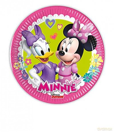 Talerzyki papierowe Minnie Happy Helpers (Disney), next generation, 20 cm, 8 szt. (plastik-free)