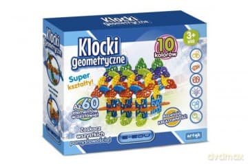 Zestaw kreatywny Klocki geometryczne E-Edu 60 el. 128714