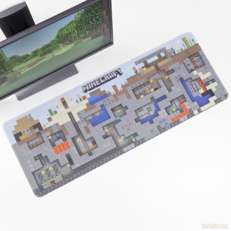 Minecraft World desk mat - mousepad (80 x 30 cm) / mata na biurko - podkładka pod myszkę - Minecraft