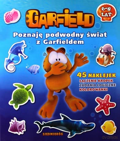 Poznaję podwodny świat z Garfieldem (naklejanka 6-8 lat)