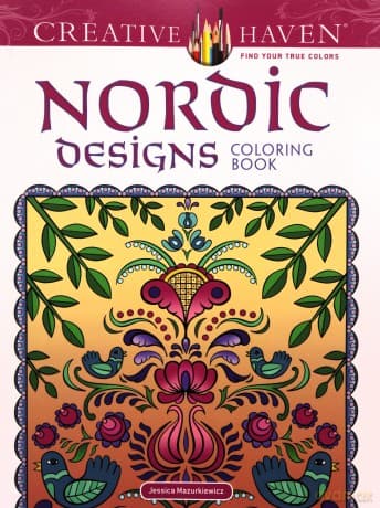Creative Haven Nordic Designs Collection Coloring Book - Dover