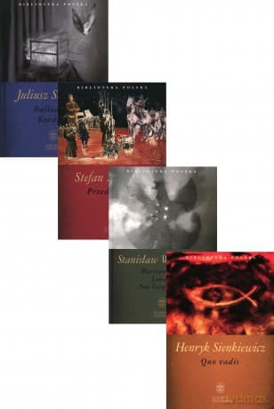 Biblioteka Polska: Balladyna / Kordian / Przedwiośnie / Warszawianka / Lelewel / Noc listopadowa / Quo Vadis Pakiet