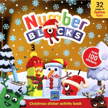 Numberblocks Christmas Sticker Activity Book - Quizzes, Puzzles, Fun Games for Preschool Age 3-6