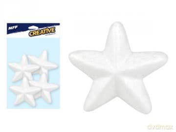 Gwiazda 8 cm 4szt gładka MFP 8882334