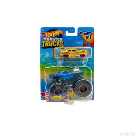 Hot Wheels Monster Trucks Pojazd 1:64 + autko GRH81 mix
