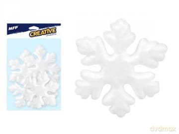 Śnieżynka 7,5 cm 6szt gładka MFP 8882332