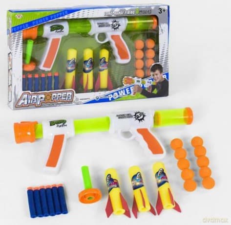 Zestaw broń na piankowe strzałki, kulki, pociski 777-711A