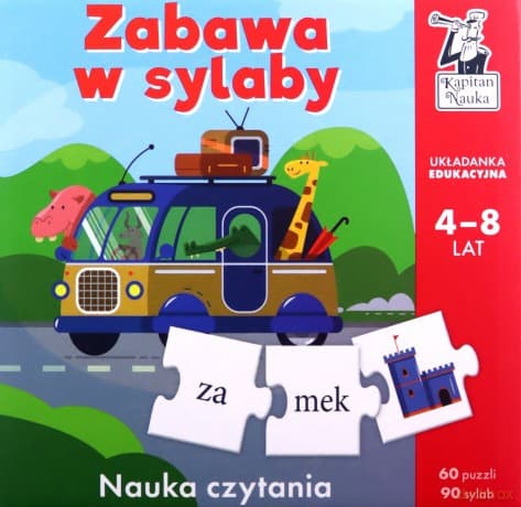 Układanka edukacyjna Zabawa w sylaby Kapitan Nauka