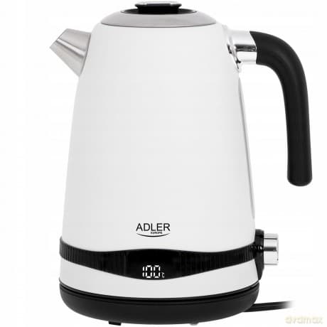 Czajnik stalowy 1,7L z LCD & regulacją temperatury Adler AD 1295w