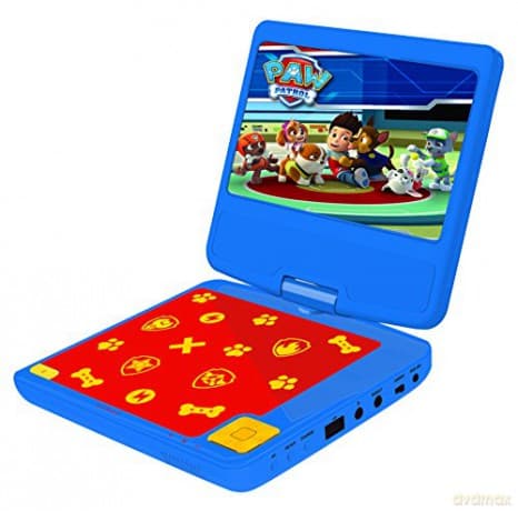 LEXIBOOK DVDP6PA Paw Patrols Portable DVD Player with Car Adaptor and Remote
