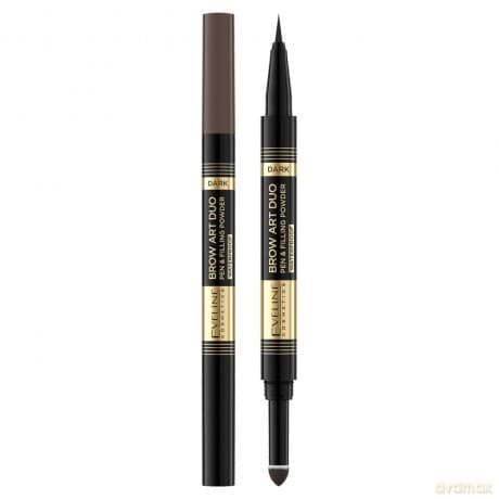 Eveline Brow Art Duo Kredka do brwi 2w1 - Dark