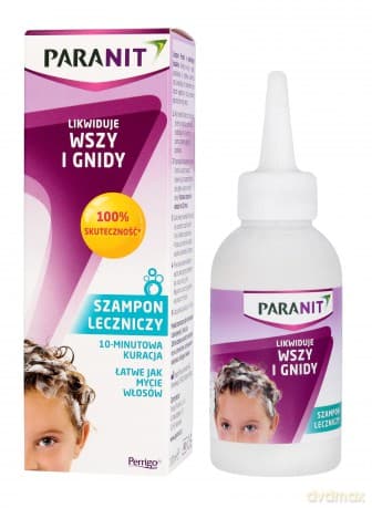 PARANIT Szampon leczniczy likwidujący wszy i gnidy - 10 minutowa kuracja 100 ml