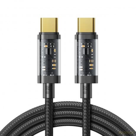 Joyroom kabel przewód USB Typ-C - USB Typ-C 100W 1,2m czarny (S-CC100A12)