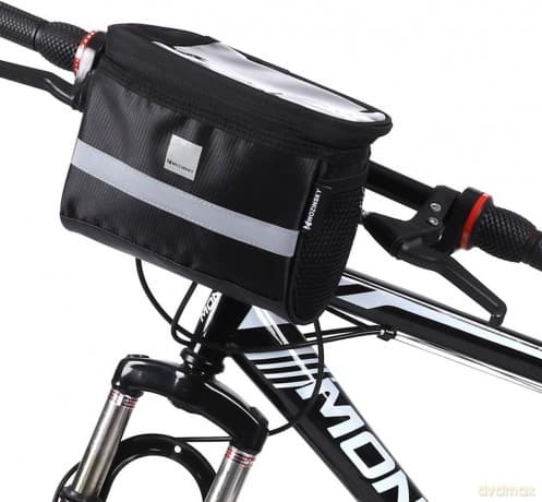 Wozinsky torba rowerowa na kierownicę z etui na telefon 2 l czarny (WBB12BK)