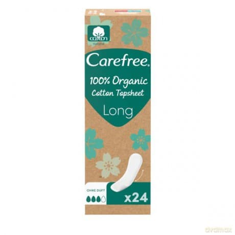 Carefree Panty liners Organic Cotton Long - Variant: 24 ks