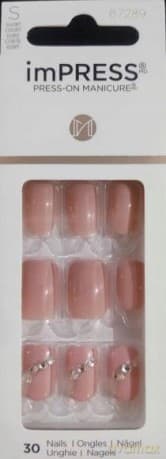 KISS Self-adhesive nails imPRESS Nails Crystal Blossom 30 pcs