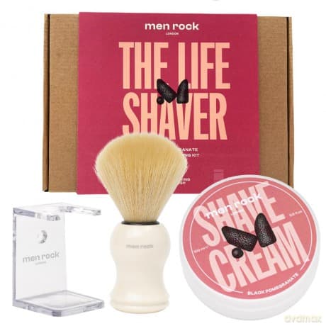 Men Rock London Dárková sada holicí péče Black Pomegranate (Shaving Gift Set)