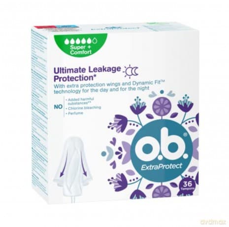 o.b. Extra Protect Super Plus tampons - Variant: 36 pcs