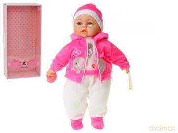 Lalka bobas 45cm z dźwiękiem box