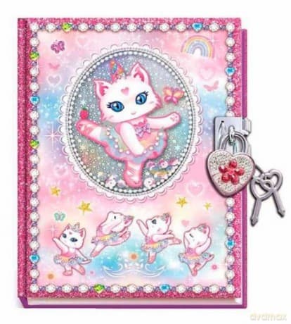 Pecoware Pamiętnik na kłódkę - Kot baletnica