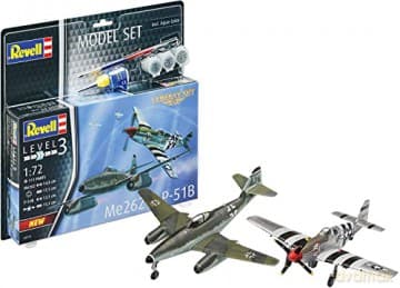 Model do sklejania 1:72 63711 ME262 + P-51B