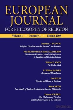 European Journal. For Philosophy of Religion 1 (2009)