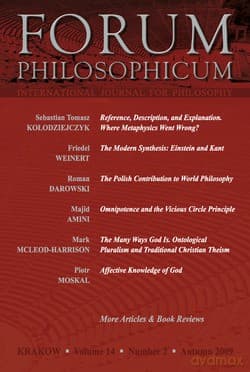 Forum Philosophicum T. 14/2/2009. International Journal For Philosophy
