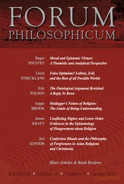 Forum Philosophicum T. 15/1/2010. International Journal For Philosophy